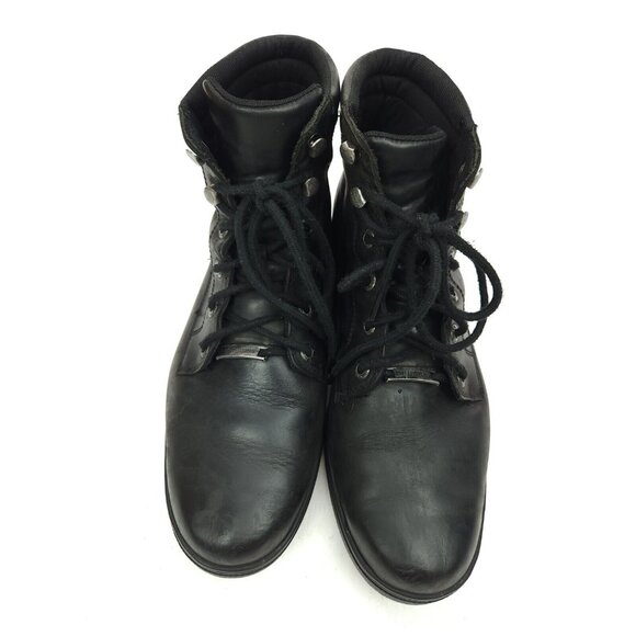 Harley-Davidson Men\'s Size 12 M Watkins Black Leather Motorcycle Boots D93758 main image 5